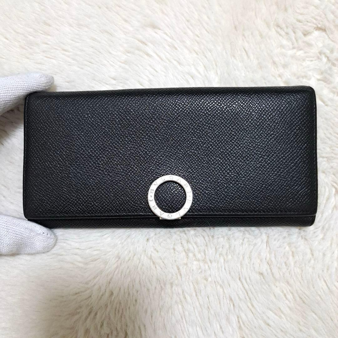 ✨極美品　付属品完備✨ブルガリ　長財布　ロゴクリップ　icチップ搭載　レザー