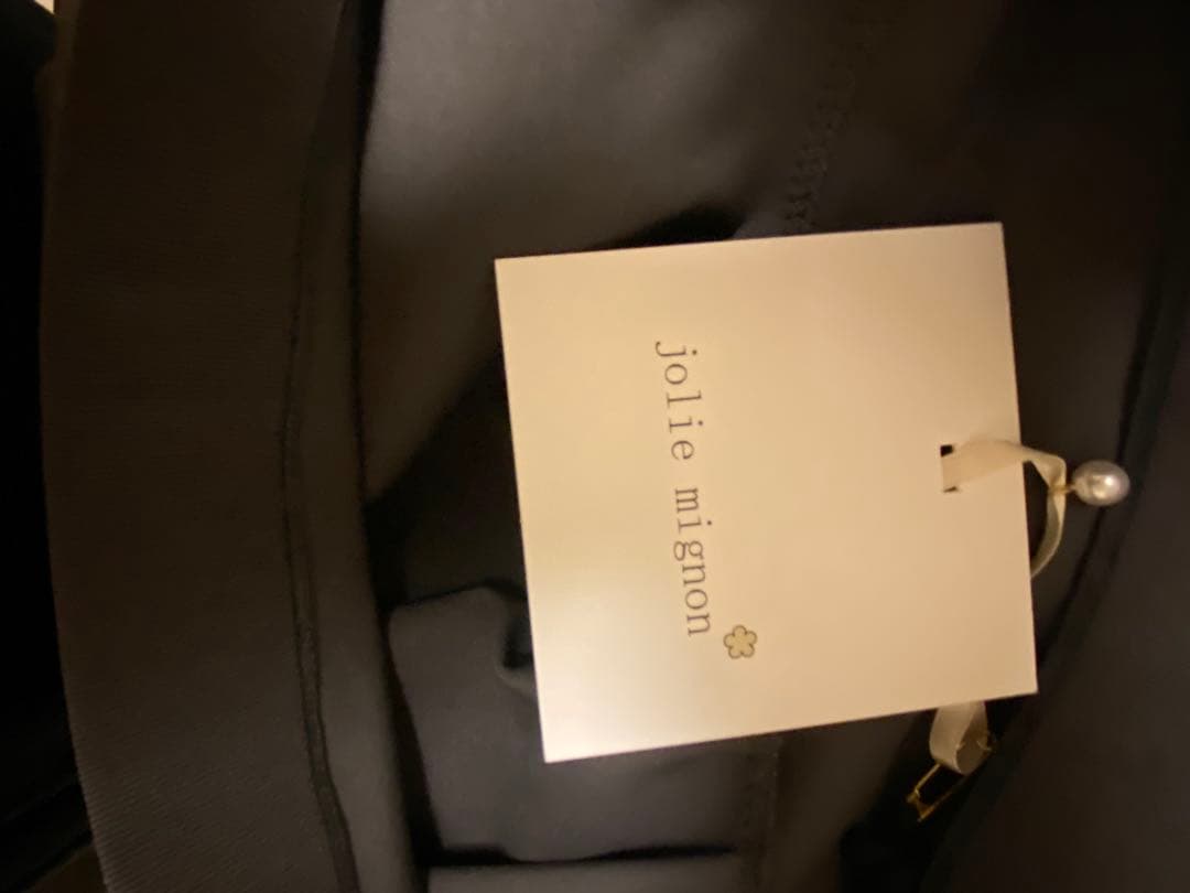 jolie mignon【ロング丈】 ポケット付 タックフレアスカート　トープ