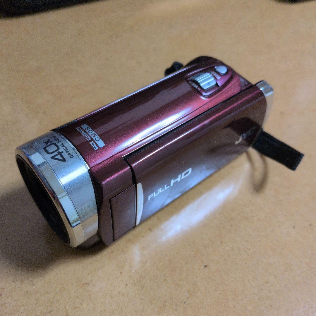 JVC everio フルHDビデオカメラ GZ-E117-R SDカード付き