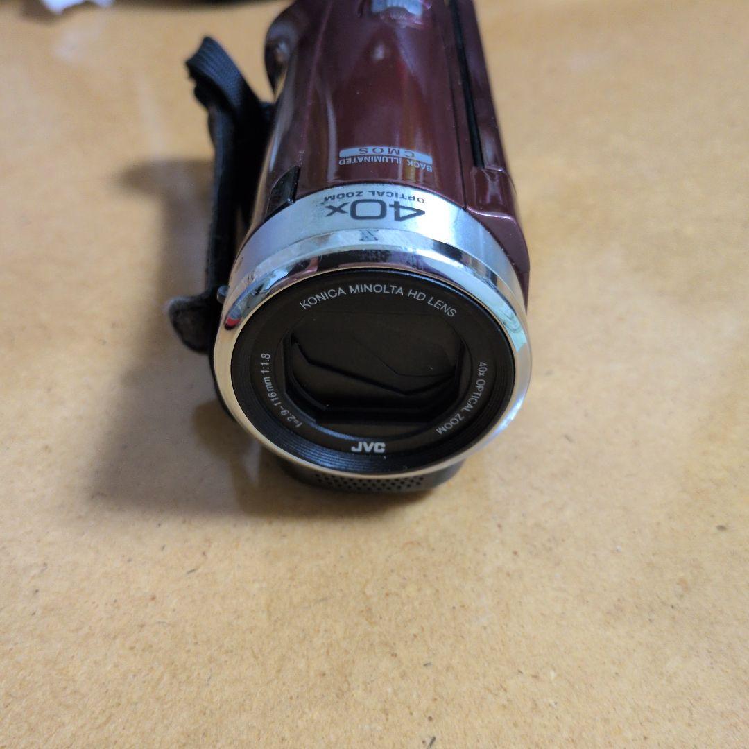 JVC everio フルHDビデオカメラ GZ-E117-R SDカード付き