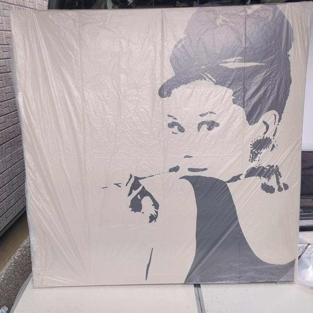 新品　IKEA　オードリー　ヘプバーン　大パネル　 美品　未開封品