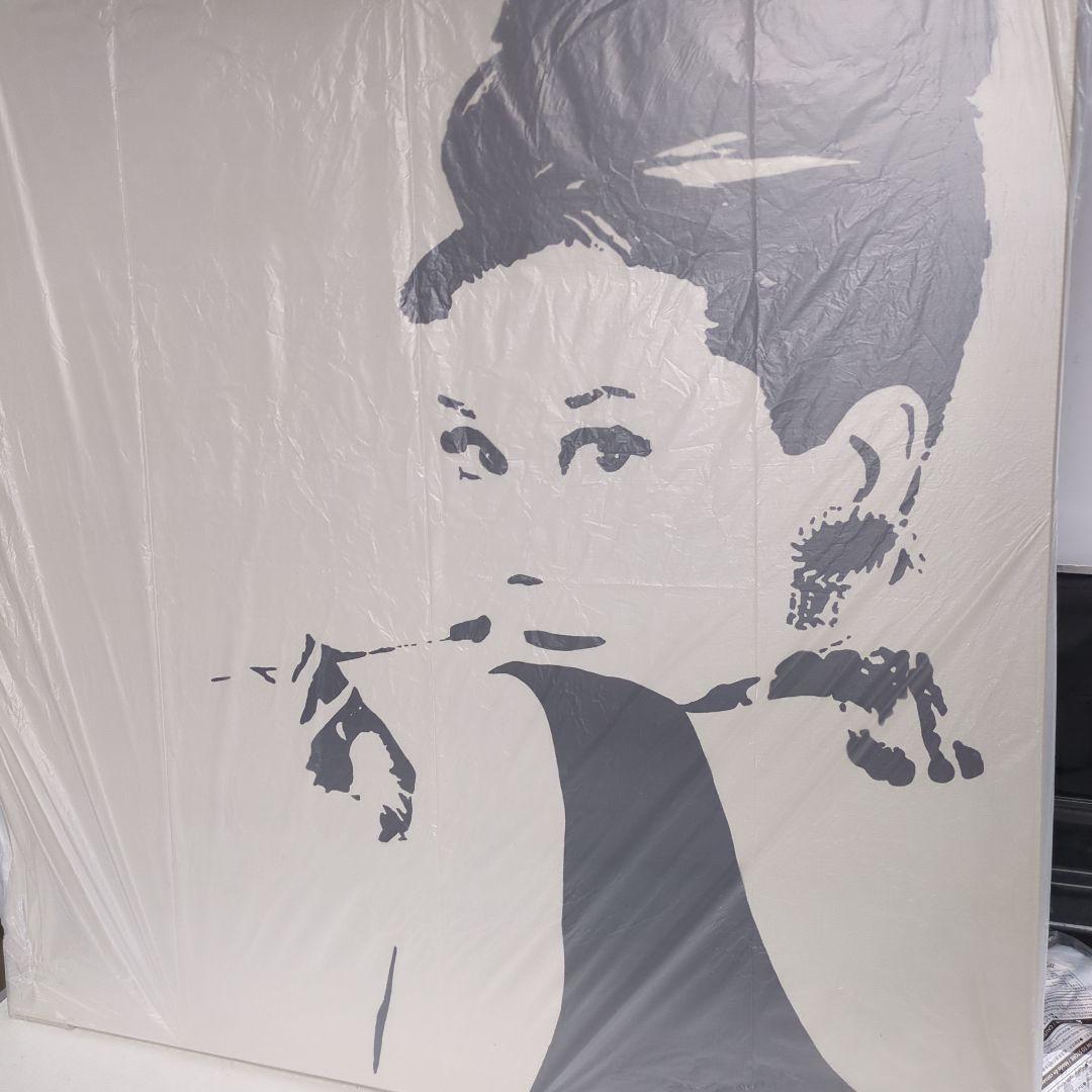 新品　IKEA　オードリー　ヘプバーン　大パネル　 美品　未開封品