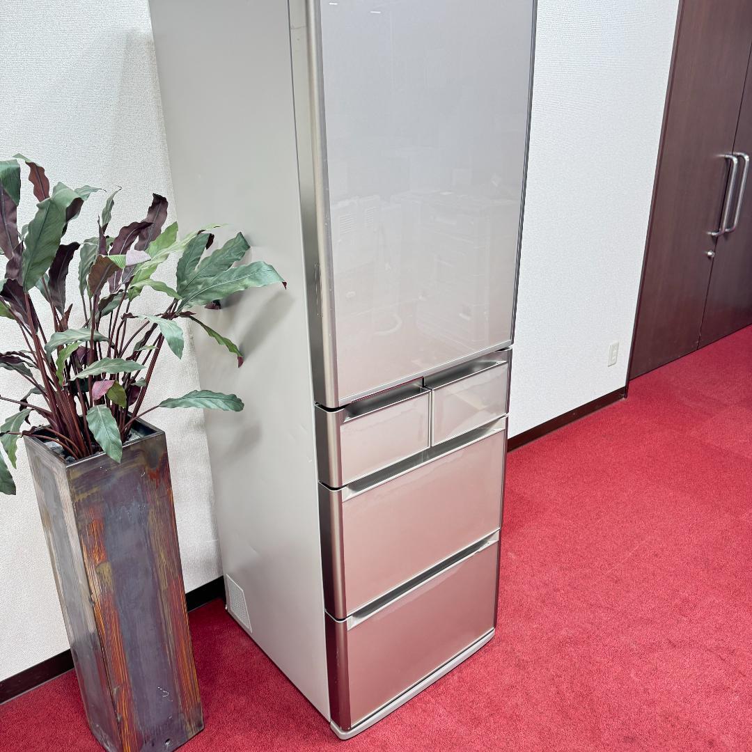 都内23区配送無料　日立2015年製5ドアガラストップ冷蔵庫　415L