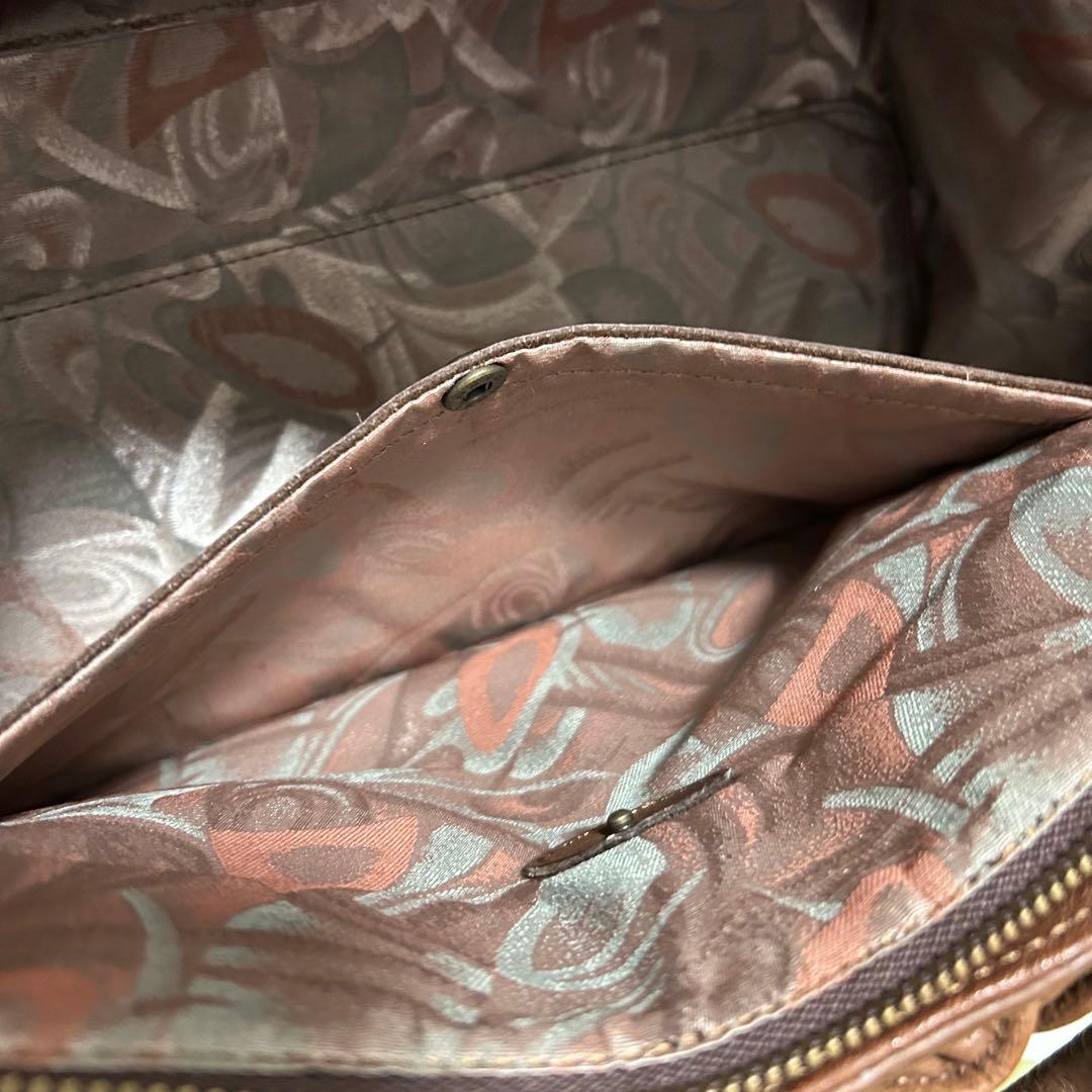 美品 IBIZA レディース ハンドバッグ ミニボストンバッグ ペッカリー