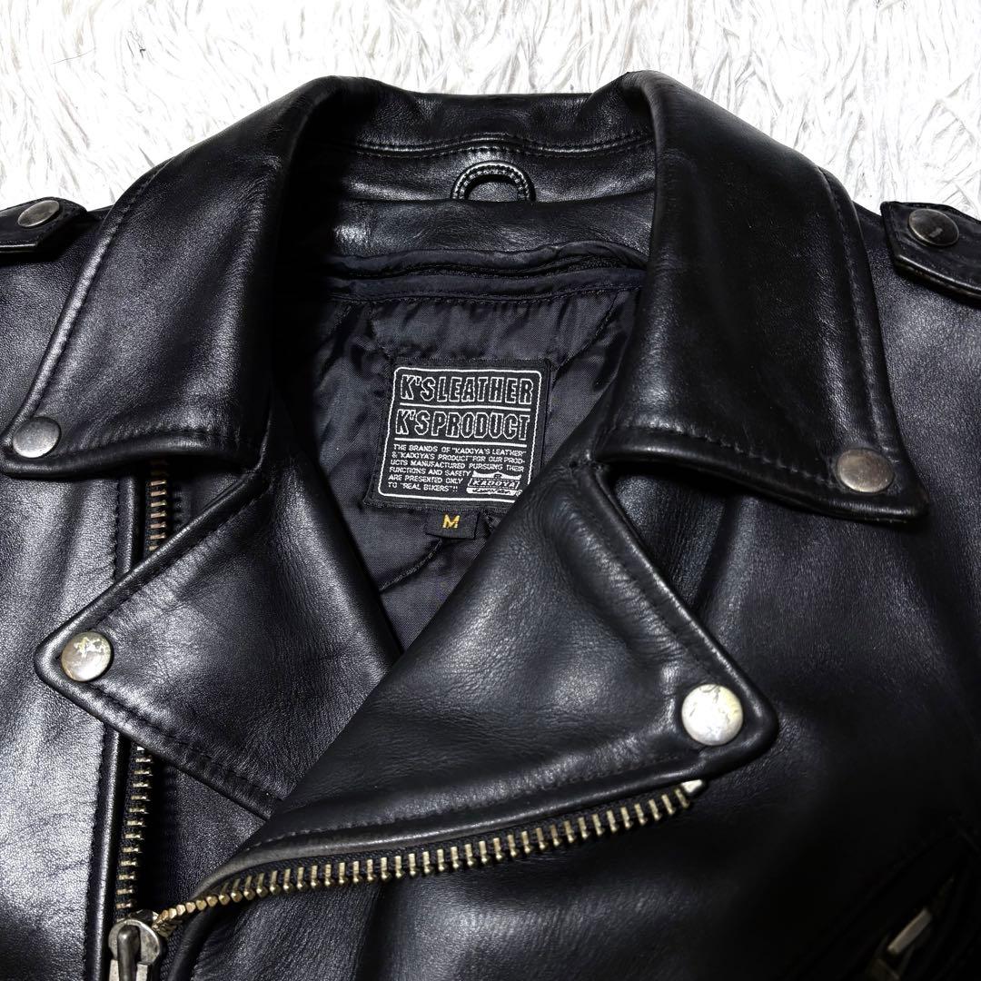 ガーラ ✨KADOYA ライナー付き ダブルライダースジャケット 牛革