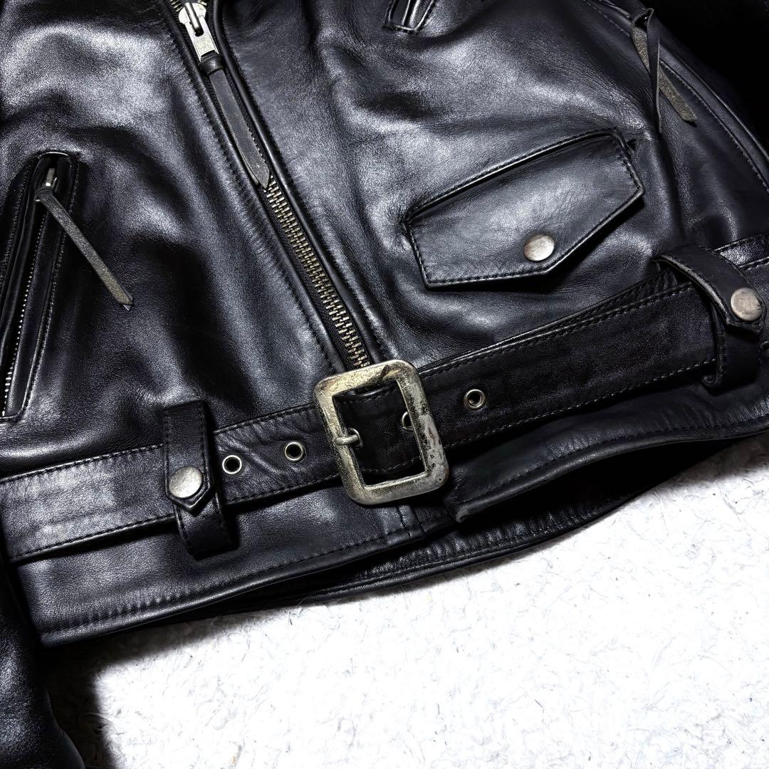 ガーラ ✨KADOYA ライナー付き ダブルライダースジャケット 牛革