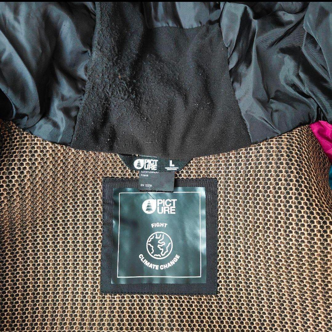 ピクチャー　スノーボードウェア上下セット メンズ 黒 オレンジ