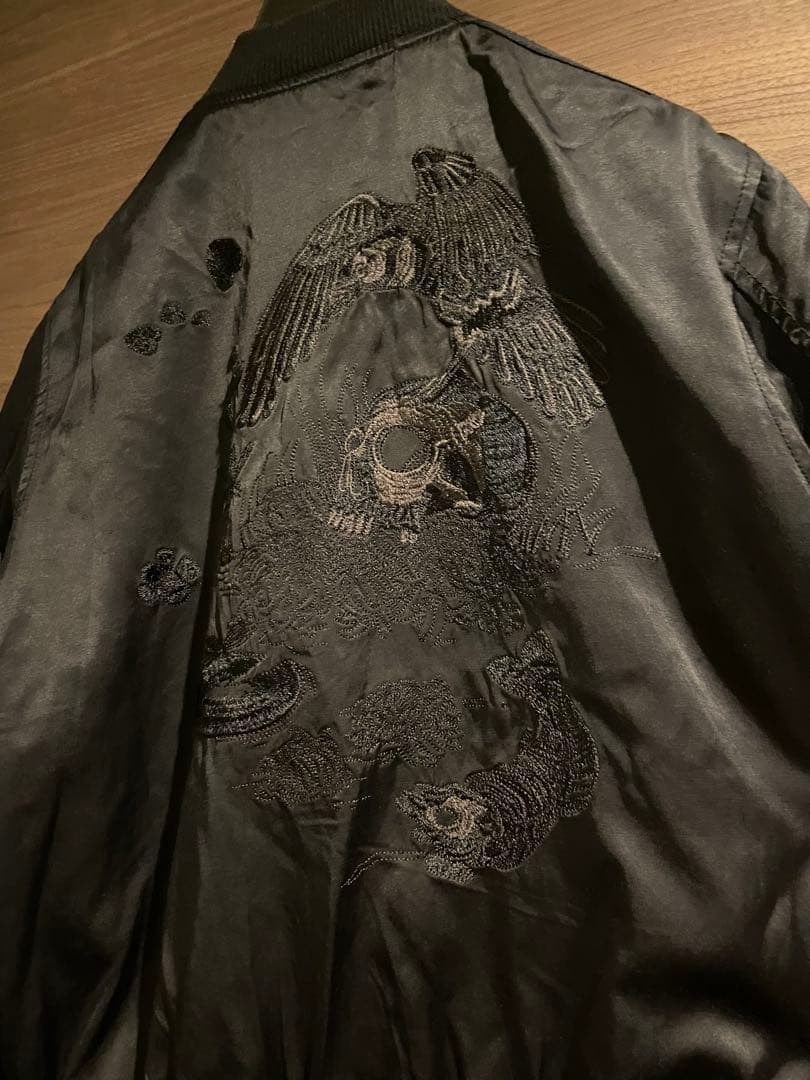 DIESEL スカジャン　スカル　ブラック