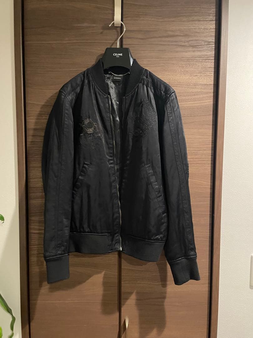 DIESEL スカジャン　スカル　ブラック