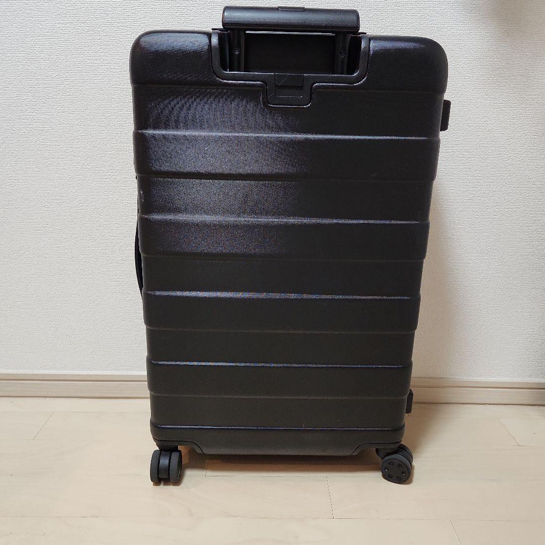 【美品】無印良品 バーを自由に調節できる　ハードキャリーケース（62L）黒
