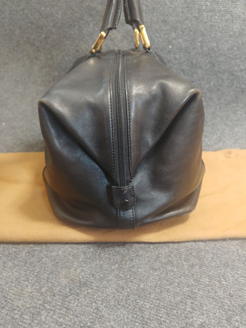 LOEWE アナグラム ロゴ レザー ボストンバッグ ハンドバッグ 969-8