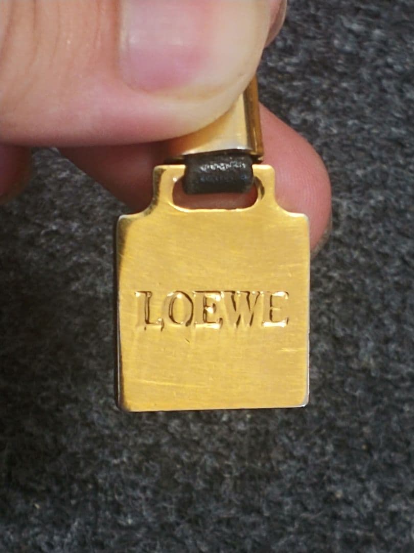 LOEWE アナグラム ロゴ レザー ボストンバッグ ハンドバッグ 969-8