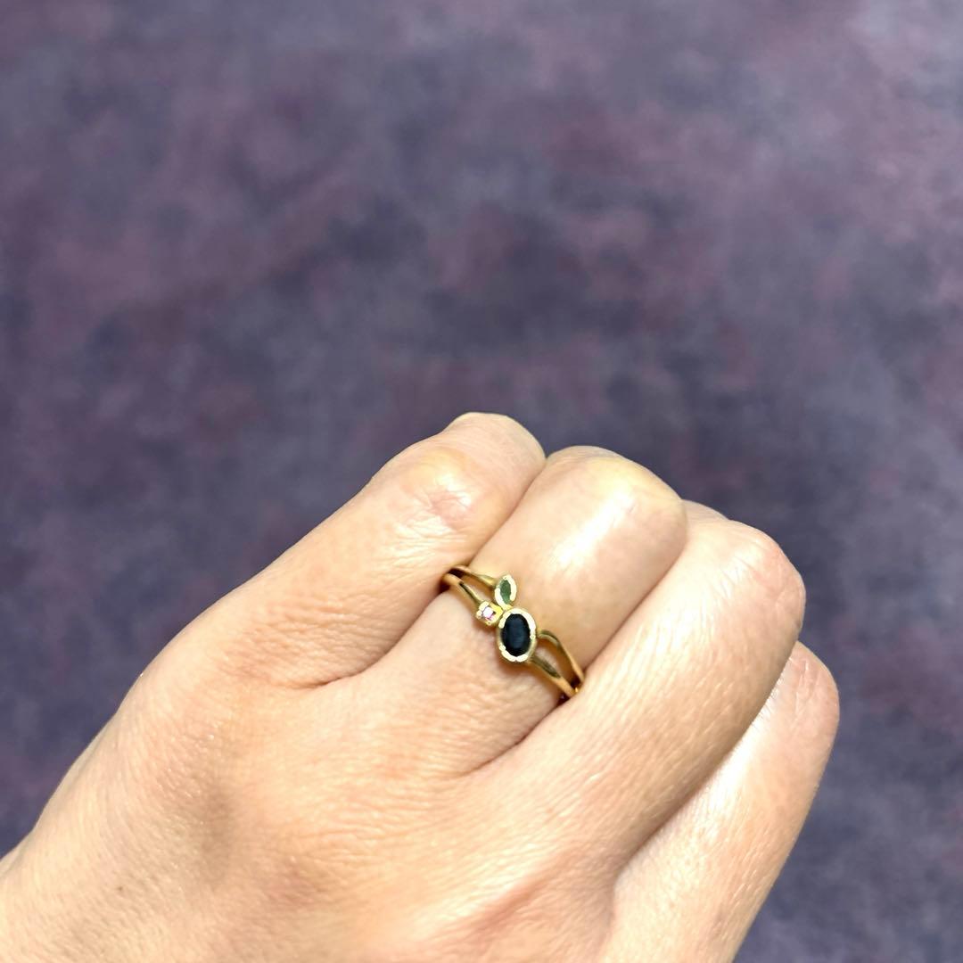 K18デザインリング