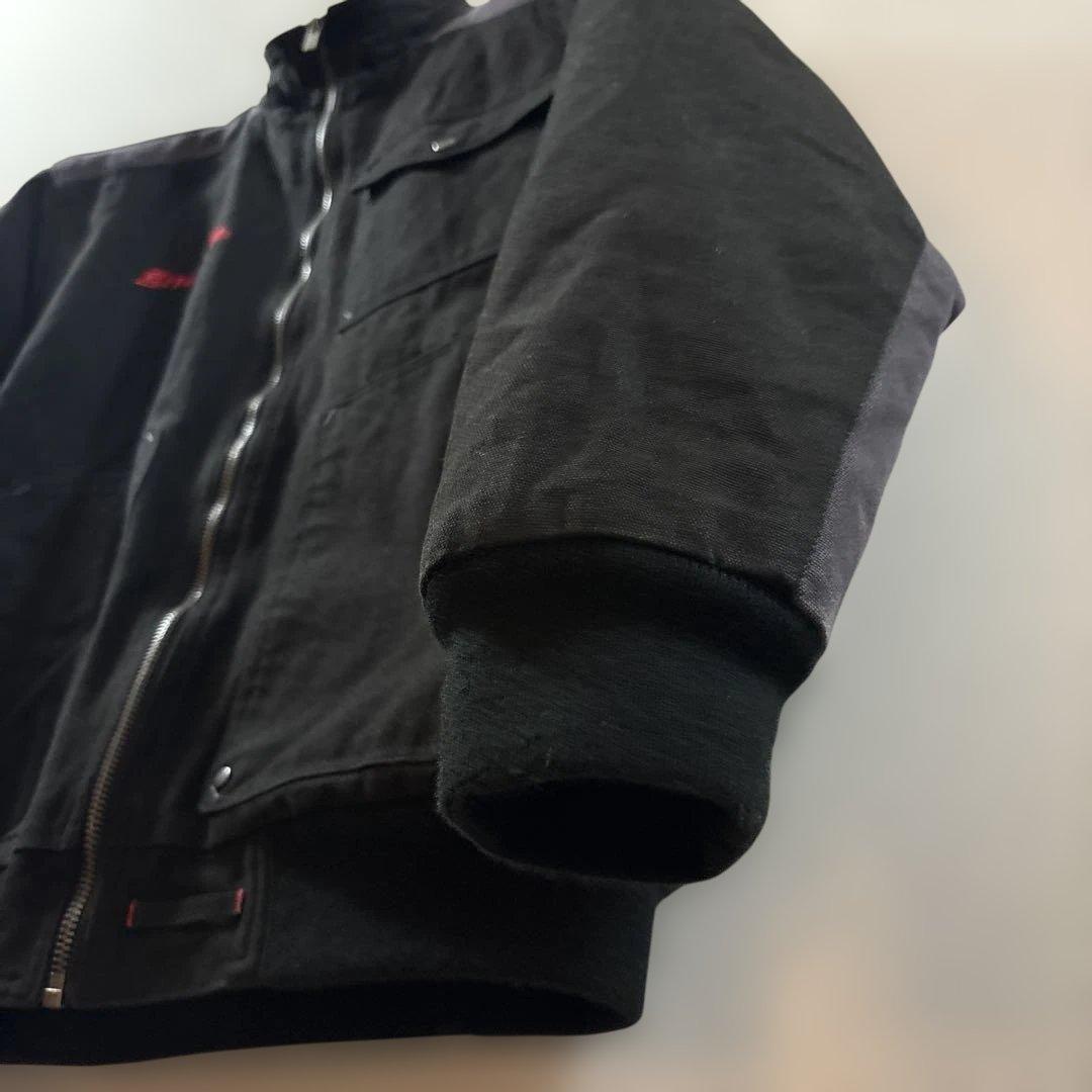 Snap-on ブラックダック生地 ブルゾン ジャンバー キルティング張り