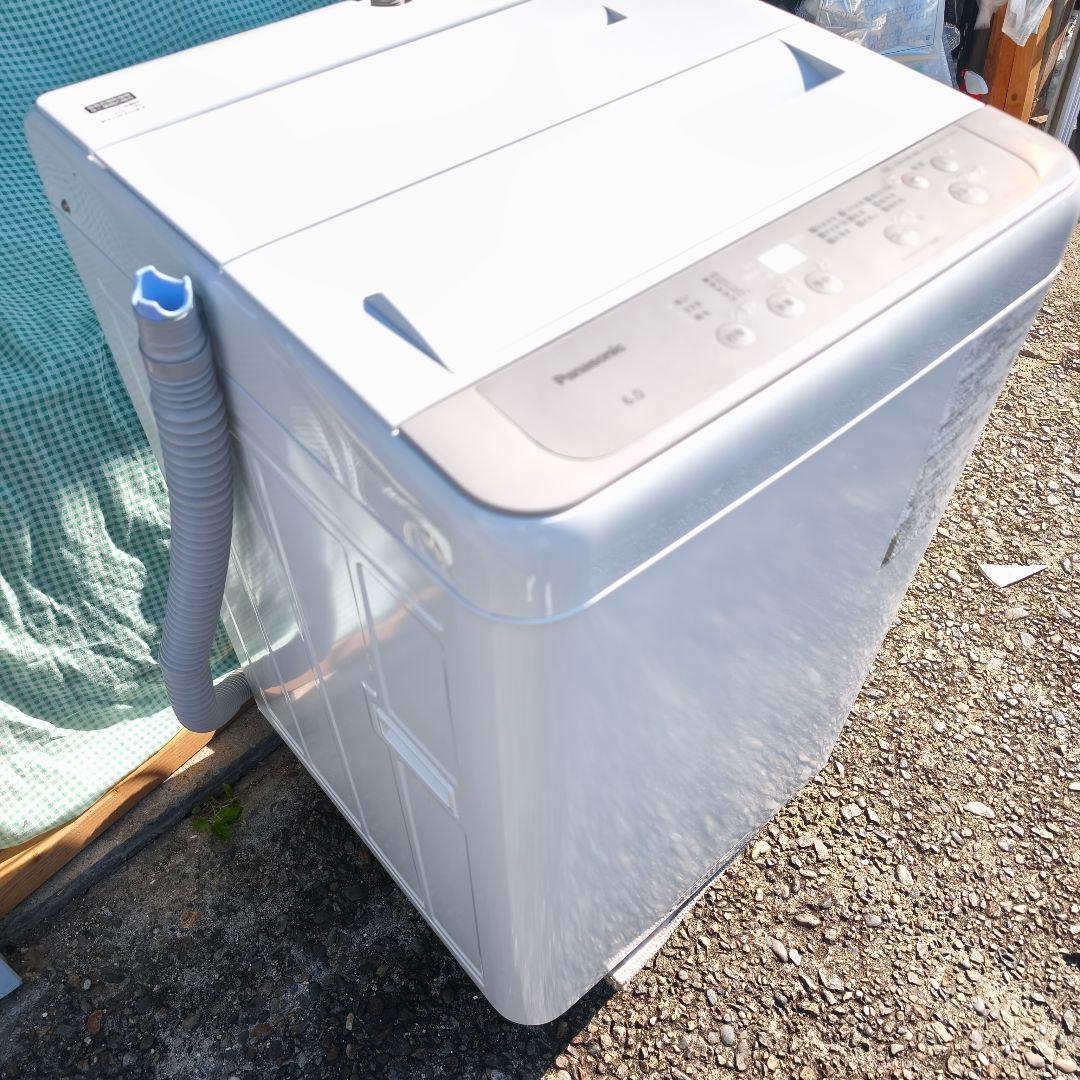 パナソニック 全自動洗濯機 洗濯6.0kg 上開き 高年式 除菌清掃済 美品
