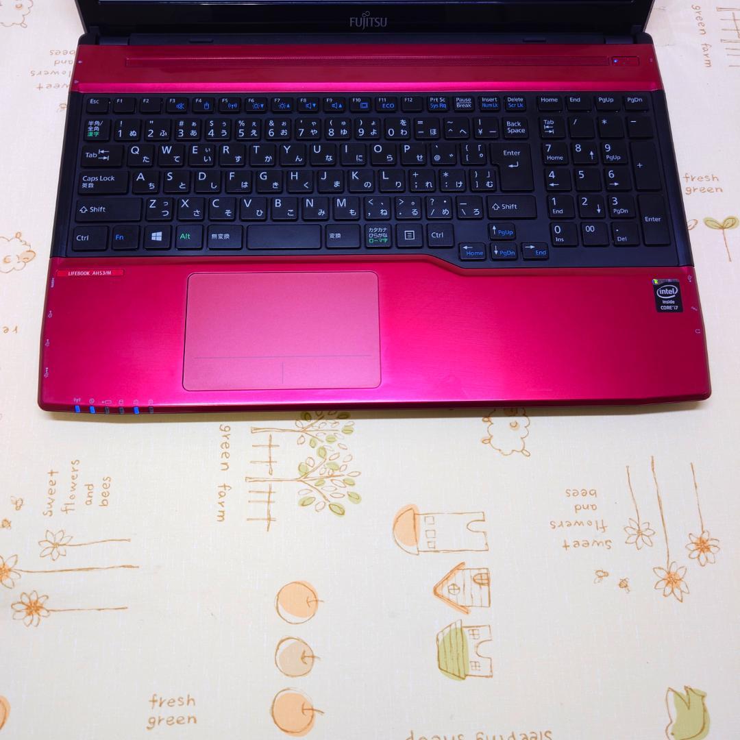 k*a様 Windows11 オフィス付き 新品SSD i7 赤ノートパソコン