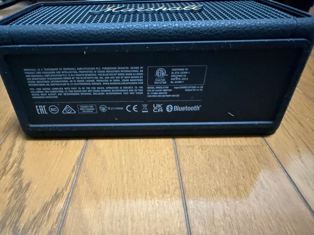 【箱付き美品】Marshall Middleton ワイヤレススピーカー