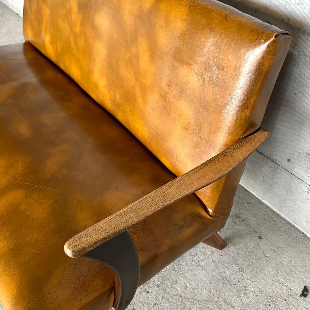 ✦60s〜70s✦ 昭和レトロ ミッドセンチュリー 2人掛けソファ ヴィンテージ