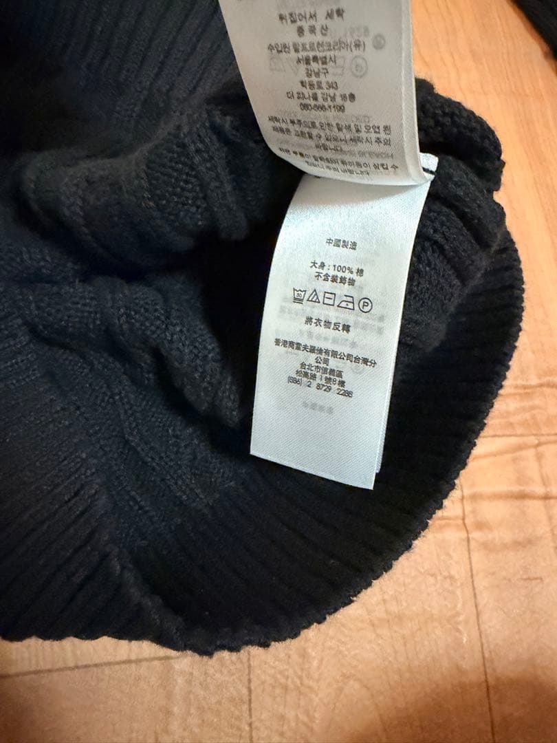 Polo ラルフローレン ケーブルニットセーターブラック