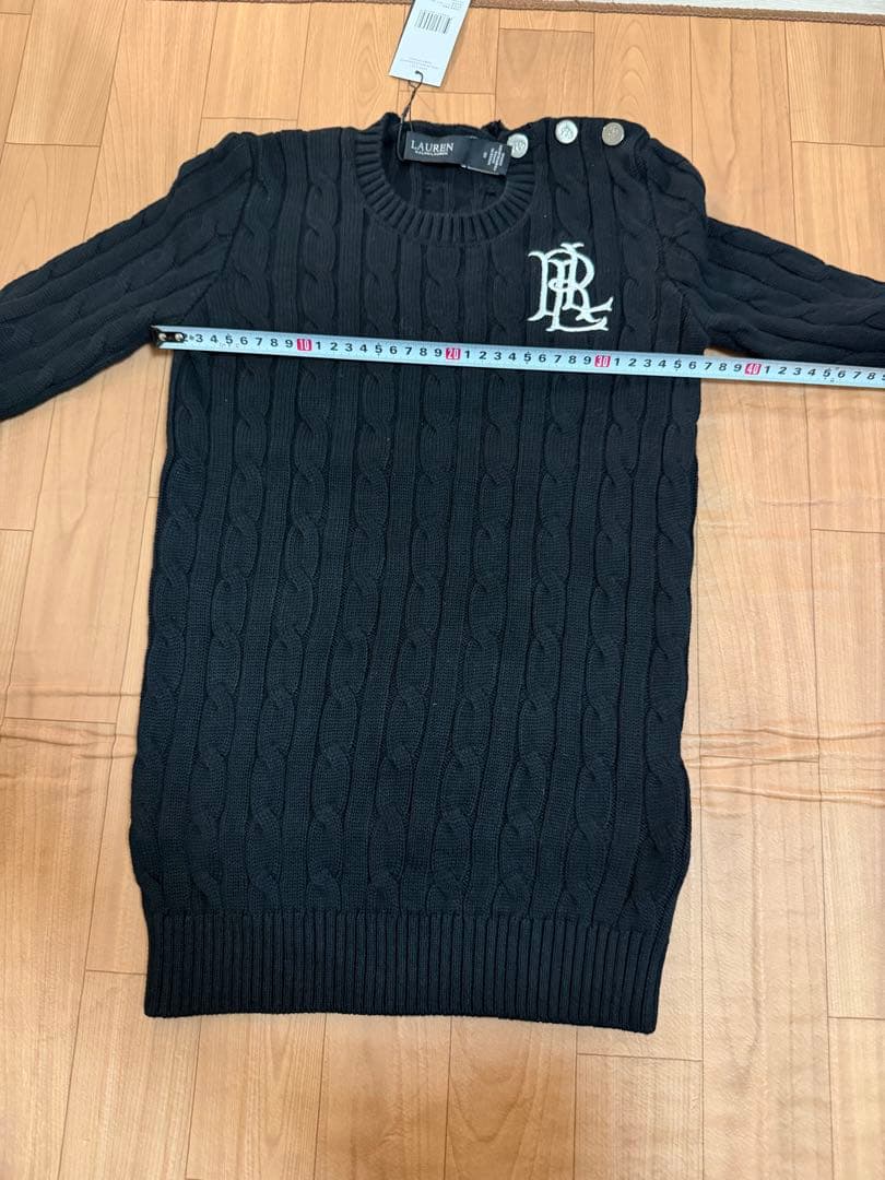 Polo ラルフローレン ケーブルニットセーターブラック