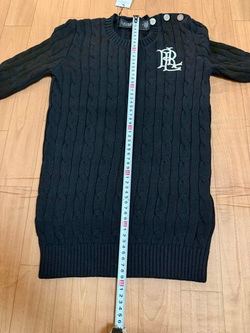 Polo ラルフローレン ケーブルニットセーターブラック