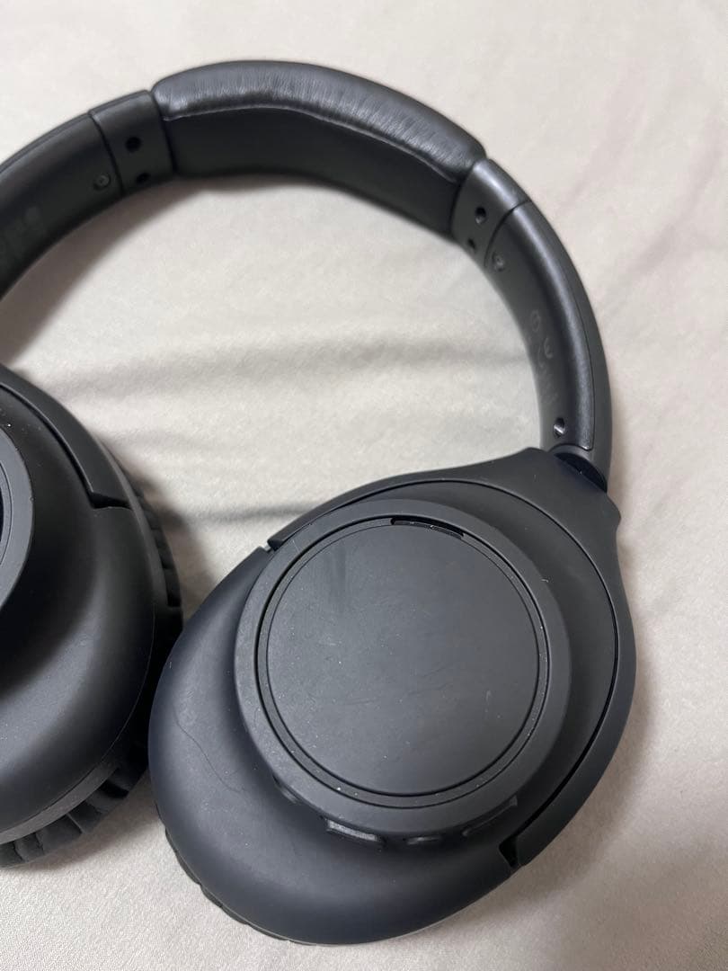 オーディオテクニカ　ワイヤレスヘッドホン ブラック ノイズキャンセリング