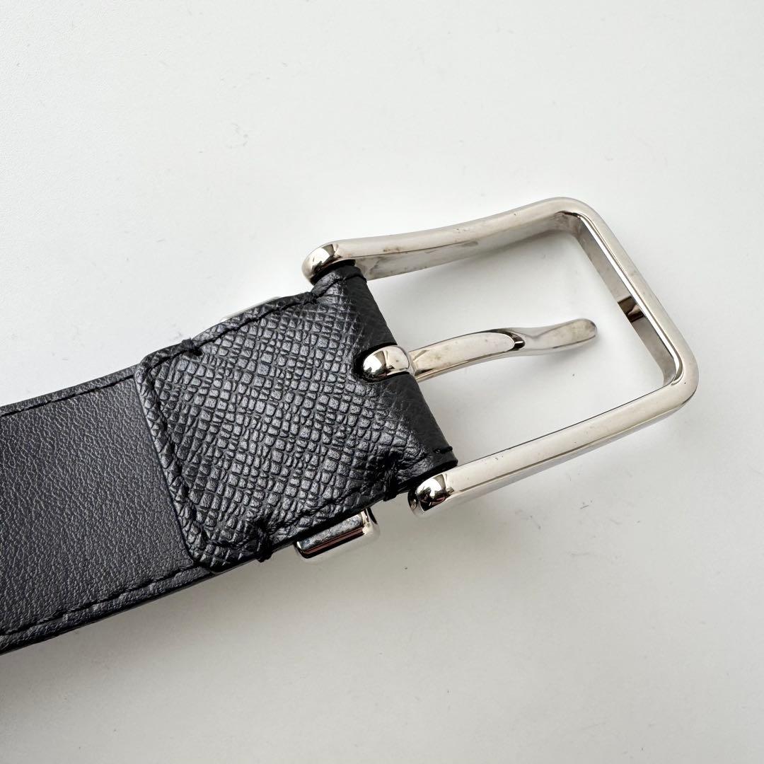 ルイヴィトン ベルト サンチュール タイガ　ポンヌフ LV レザー　ブラック