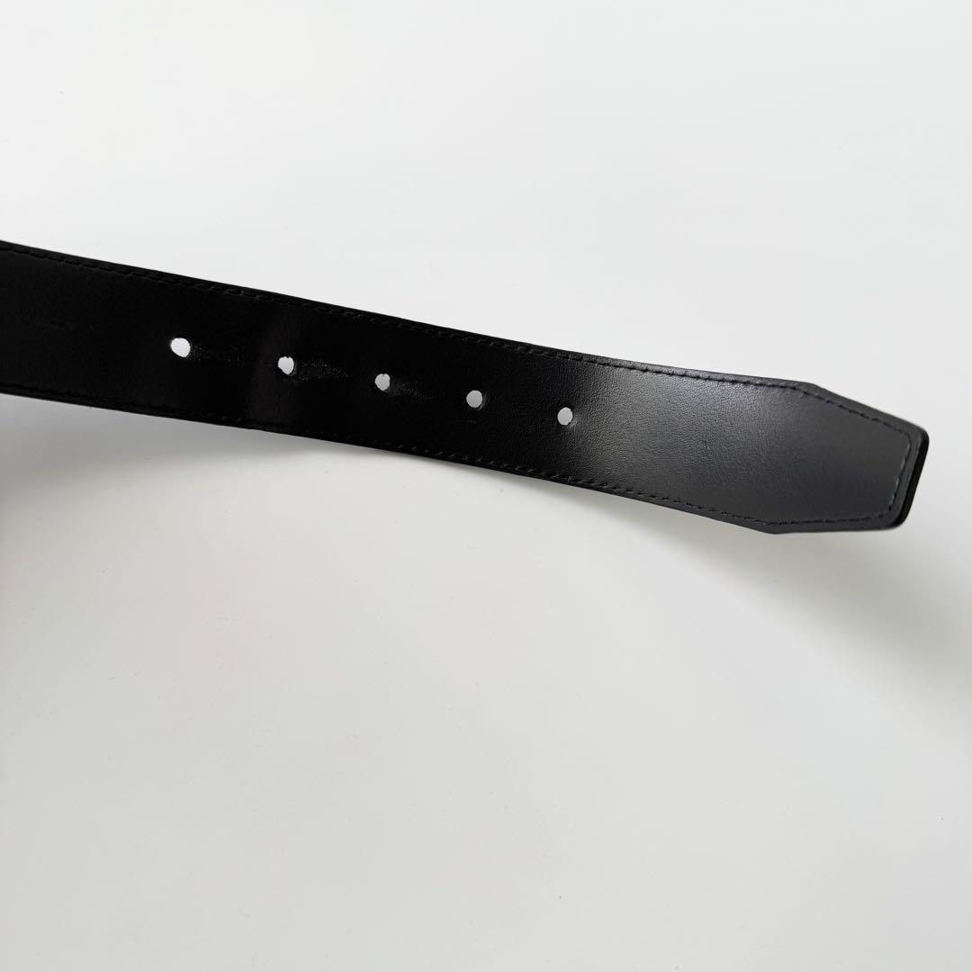 ルイヴィトン ベルト サンチュール タイガ　ポンヌフ LV レザー　ブラック