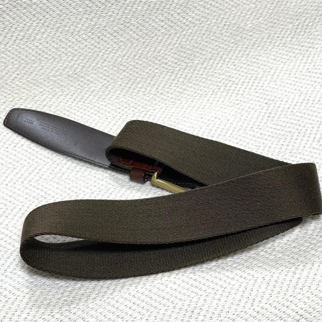 美品 BURBERRY バーバリー イタリア製 ベルト ノバチェック ナイロン