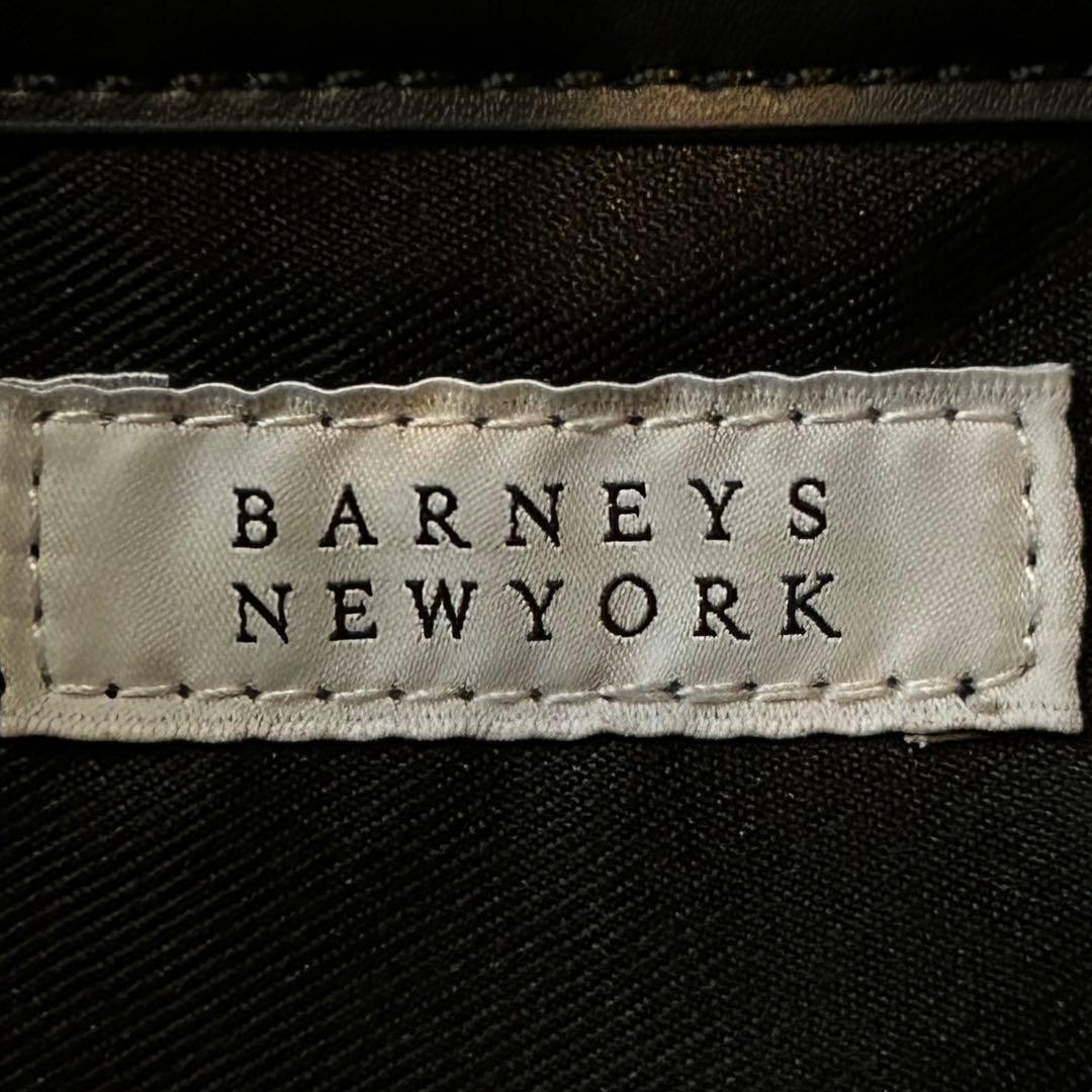 バーニーズニューヨーク　トートバッグ　レザー　金具　黒　本革　肩掛け　ブラック