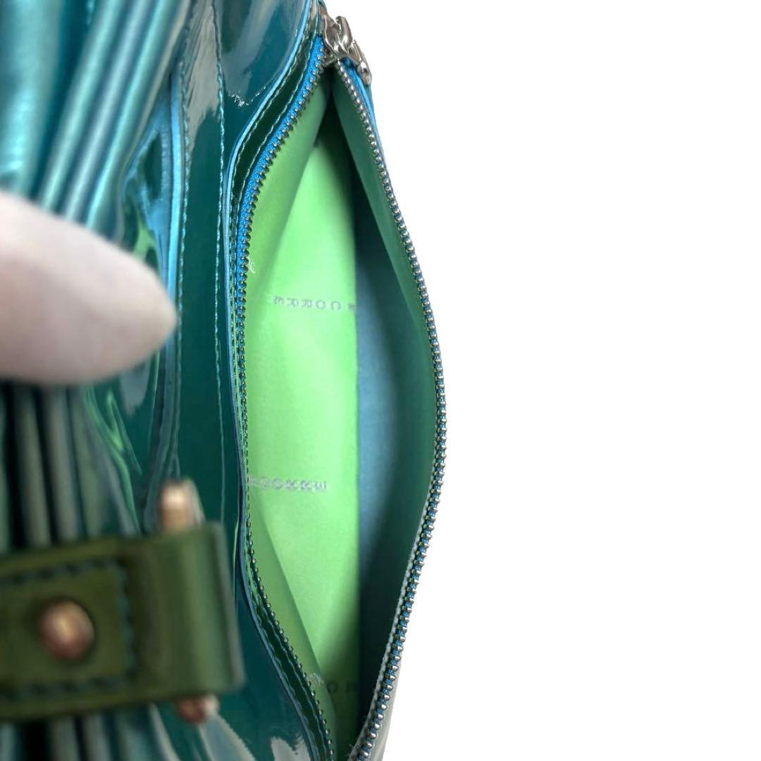 ジャックルコー　リスボン　2way　ハンドバッグ　リスボン　エナメル　バイカラー