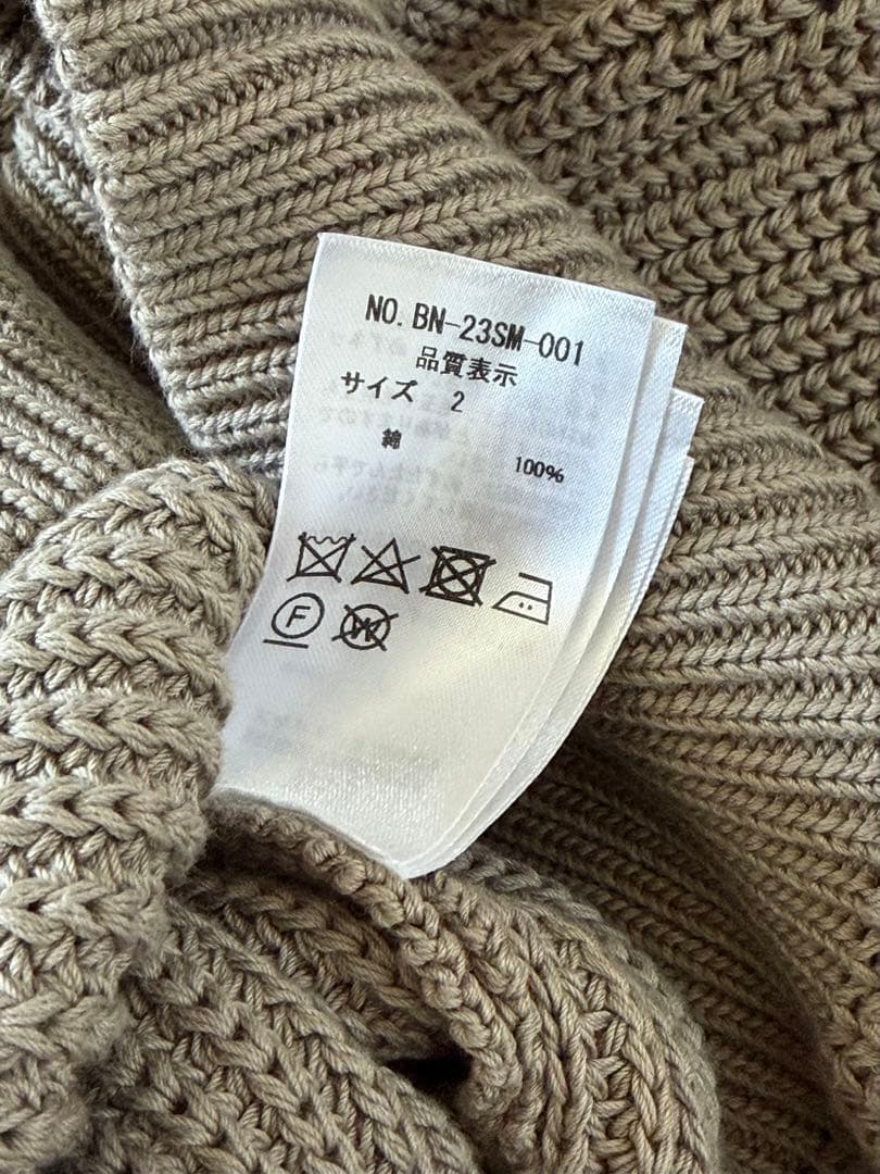 BATONER シグネチャー クルーネックニット サイズ2 グレー