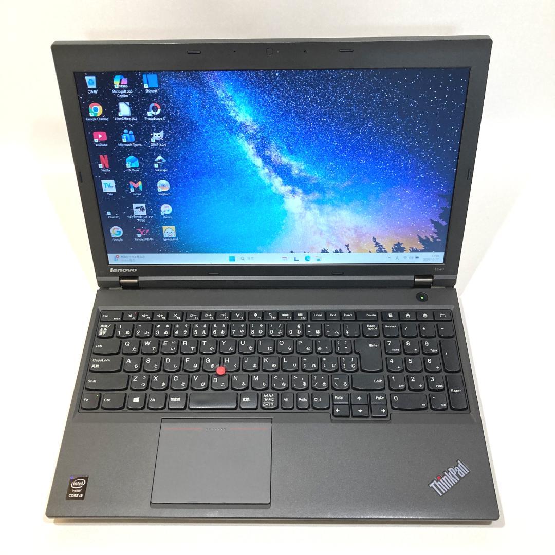 初心者向け✨快適i3・大画面・DVD✨黒✨すぐ使えるノートパソコン◇T438-2