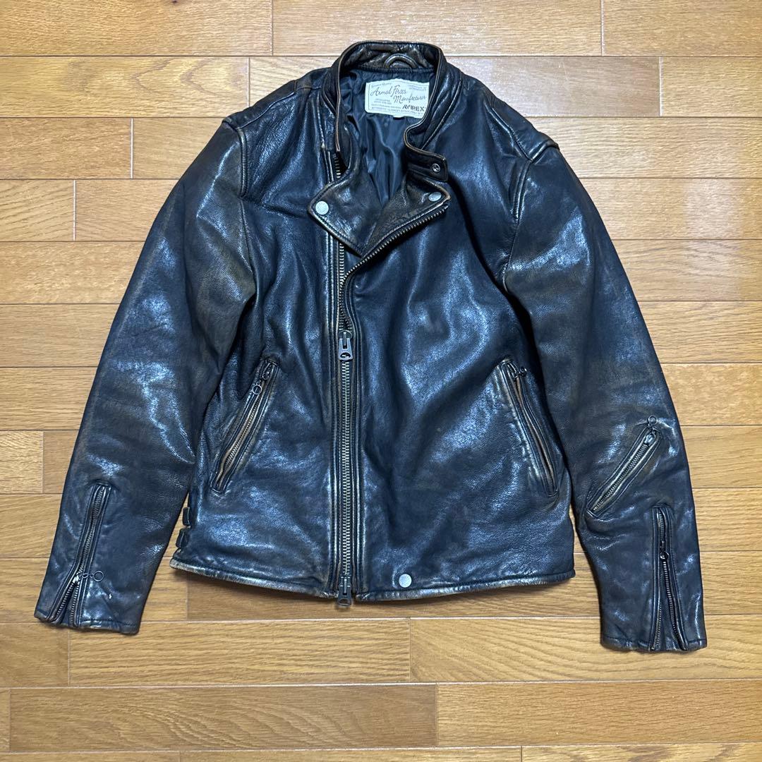 セミダブルライダース AVIREX ビンテージ加工