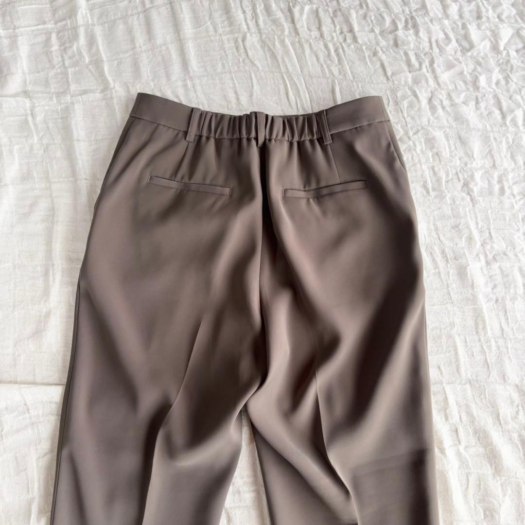 【1度着用のみ美品】 レミュー ウォッシャブル パンツスーツ ノーカラー