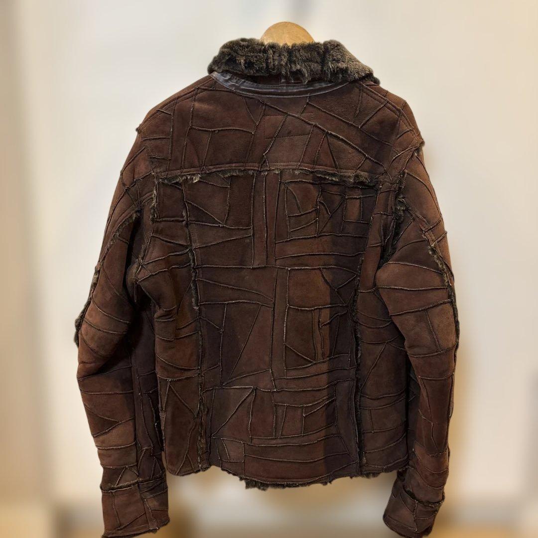 Avirex ブラウンレザージャケット L