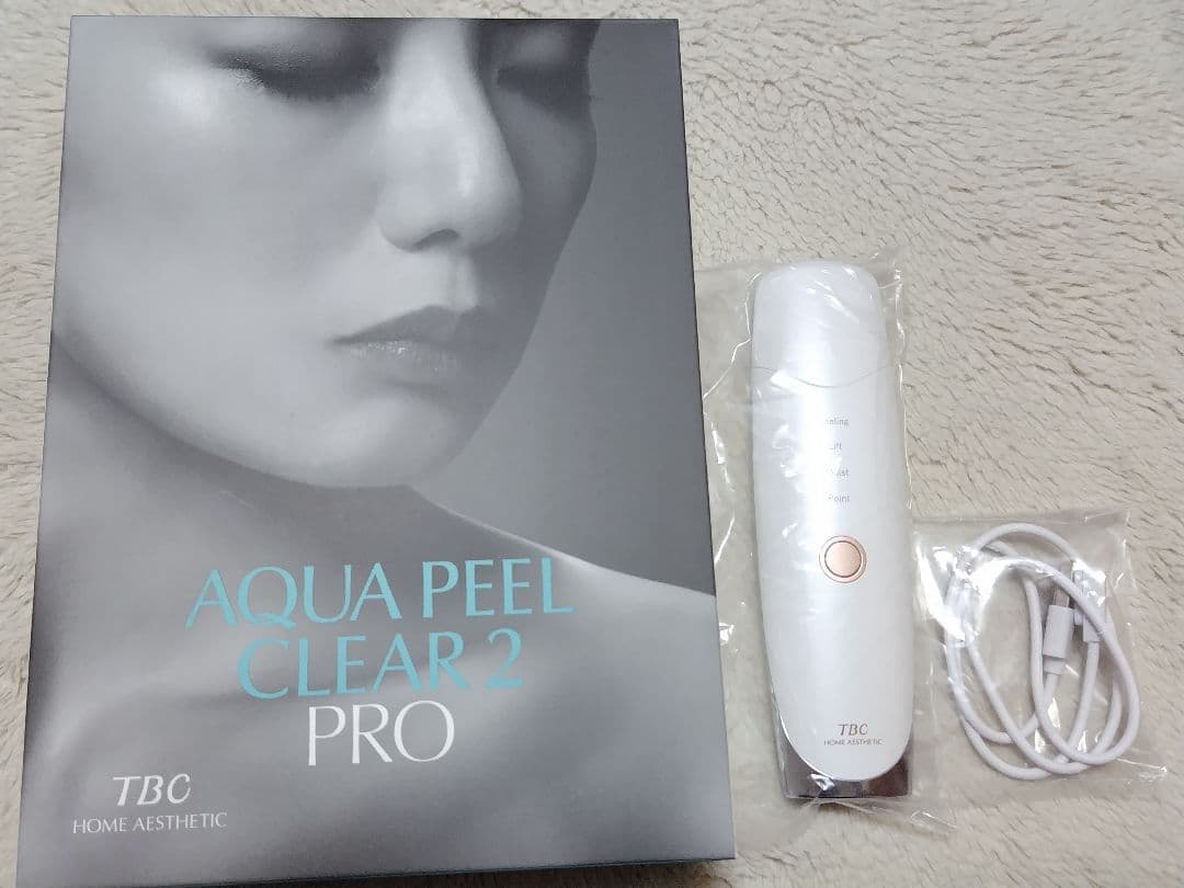 超美品☆TBC アクアピールクリア 2 Pro 美顔器 ピーリング イオン導入