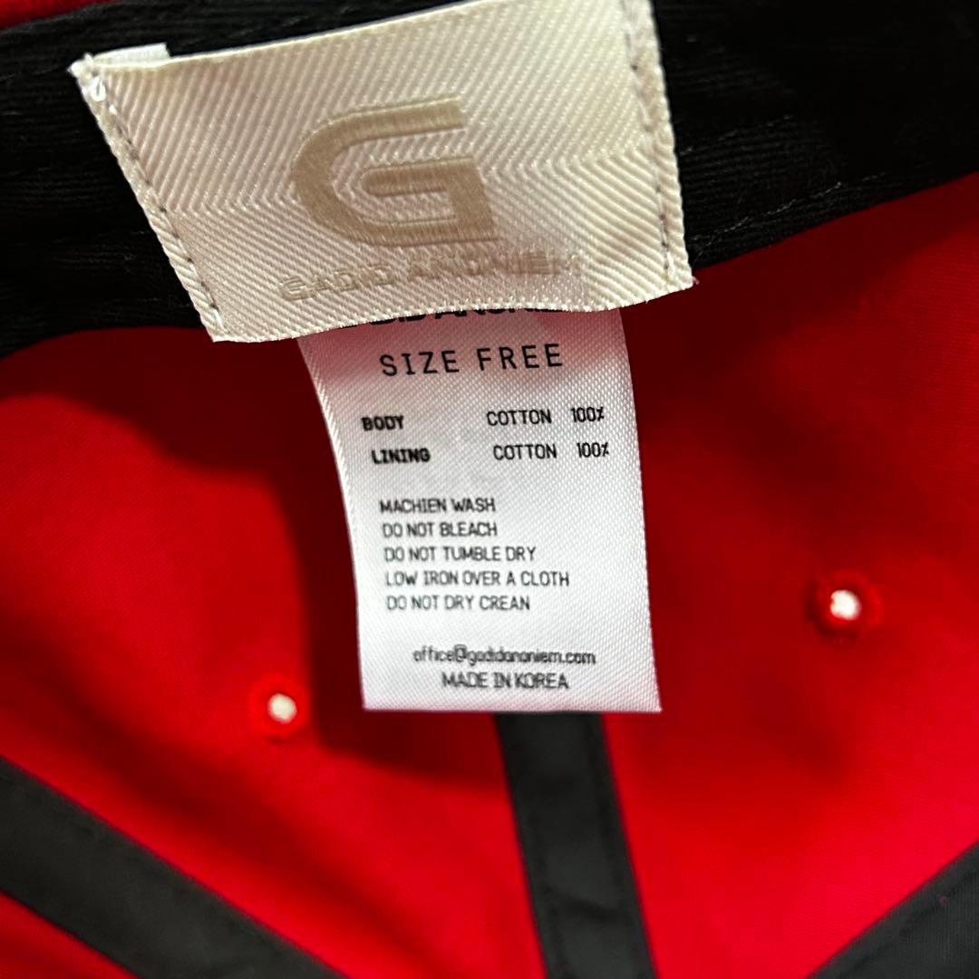 【美品】GADID ANONIEM ガディットアノニムREDキャップ