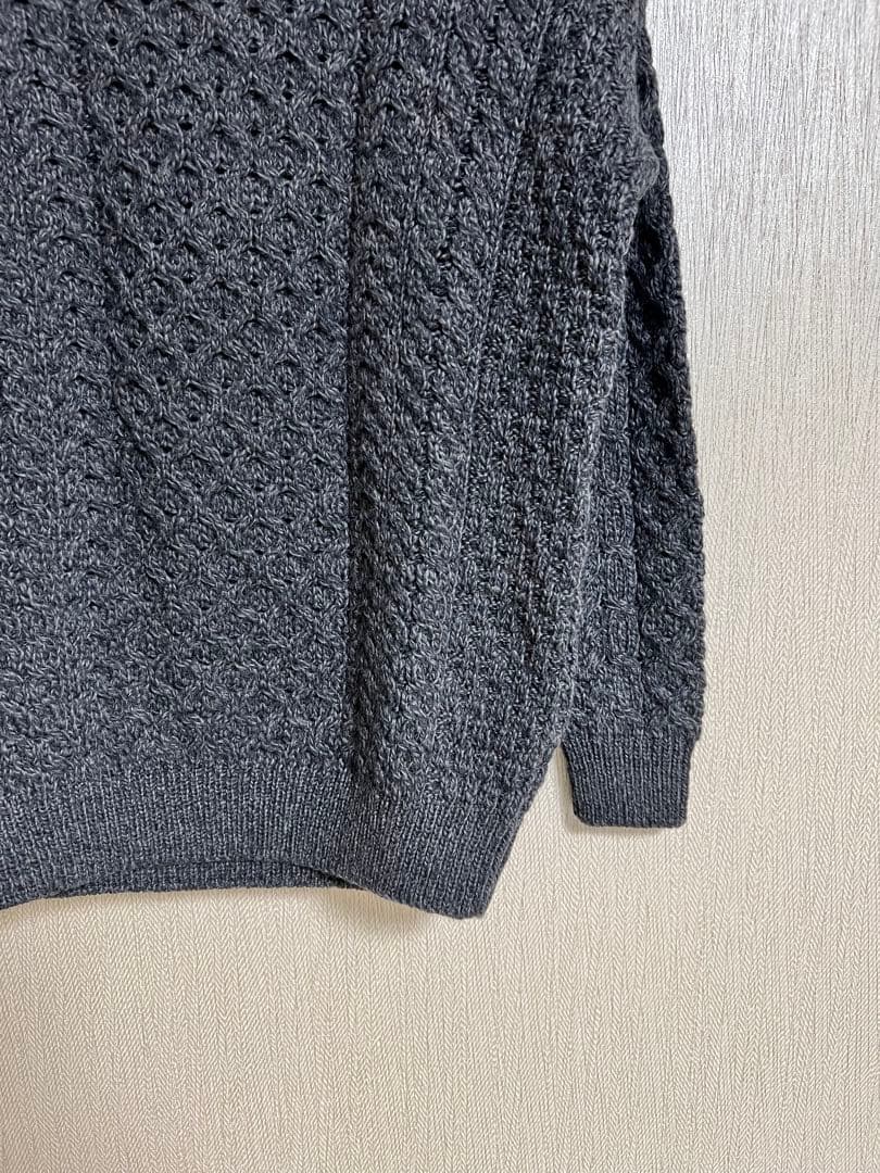 さ*き様 Aran Woollen Mills 羊毛100％ クルーネックアラン