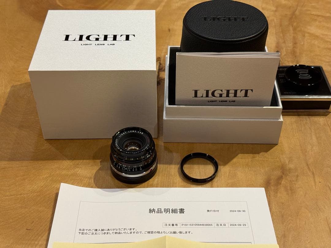 【世界限定100本】LIGHT LENS LAB 35mm f2 ピアノブラック