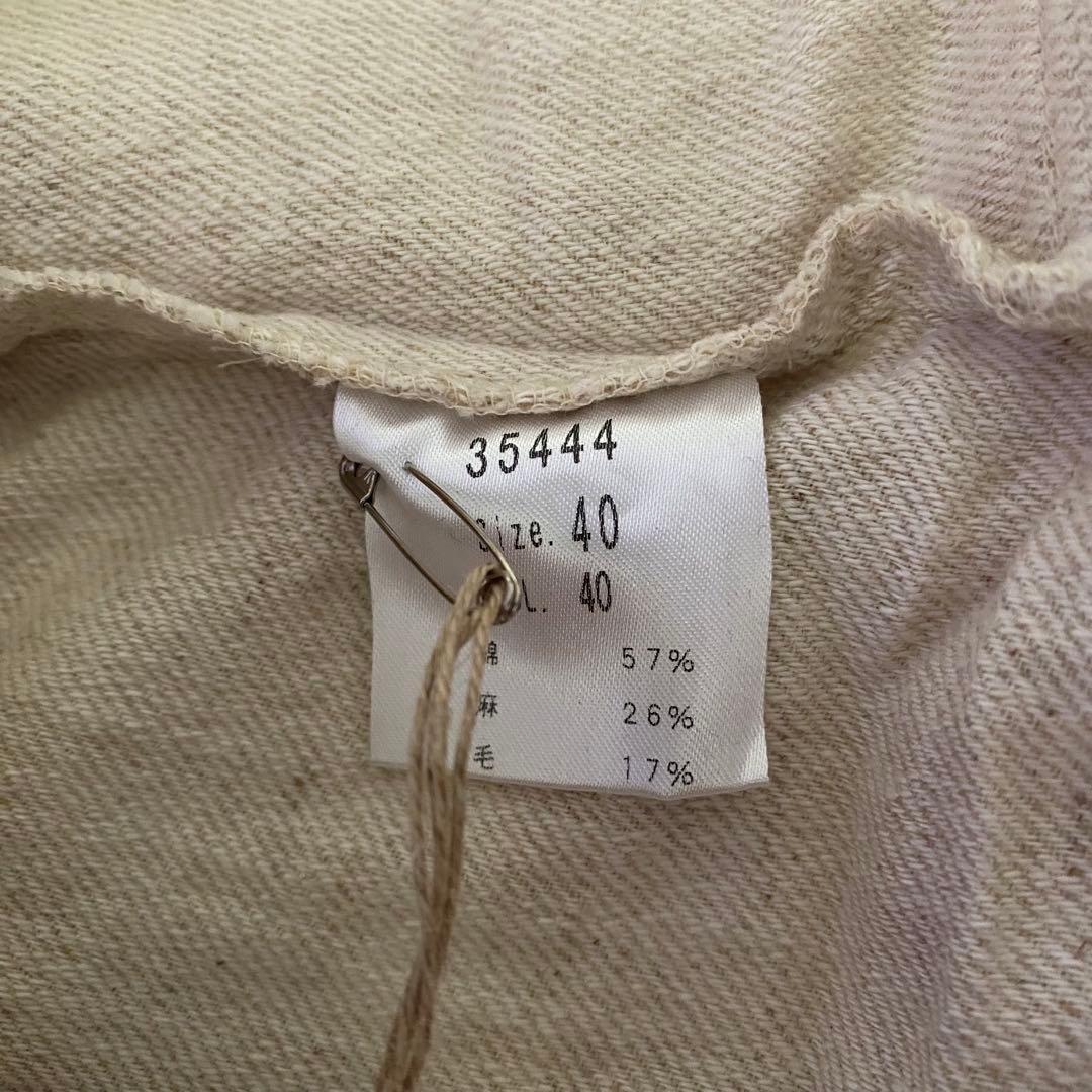 新品タグ付✨genten ゲンテン 綿 麻 毛 ワンピース 羽織り 40 L