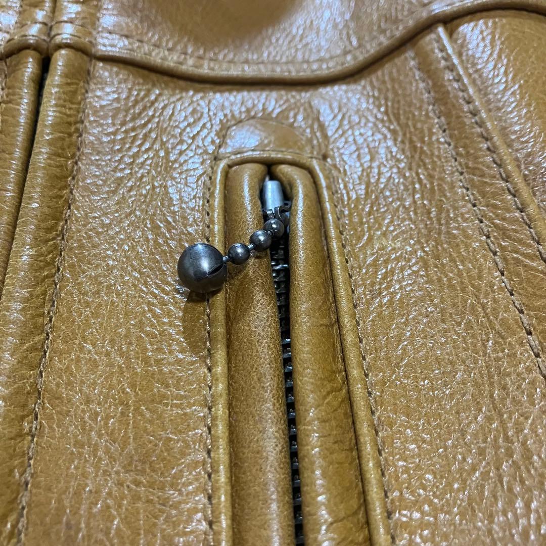 UNIQLO ユニクロ オールドユニクロ レザージャケット ブラウン 牛革 XL