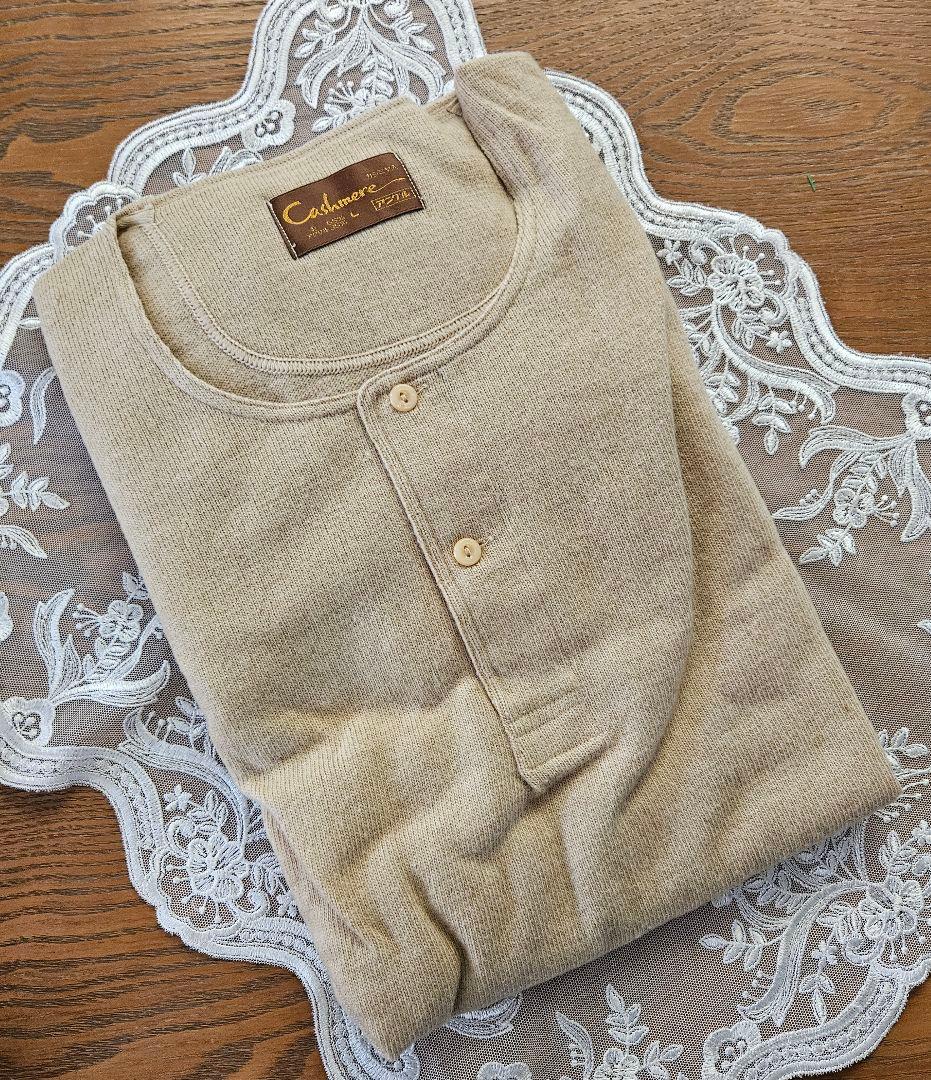 ANGLE カシミヤ入り ウール 肌着 上下セット アンダーウェア L 新品