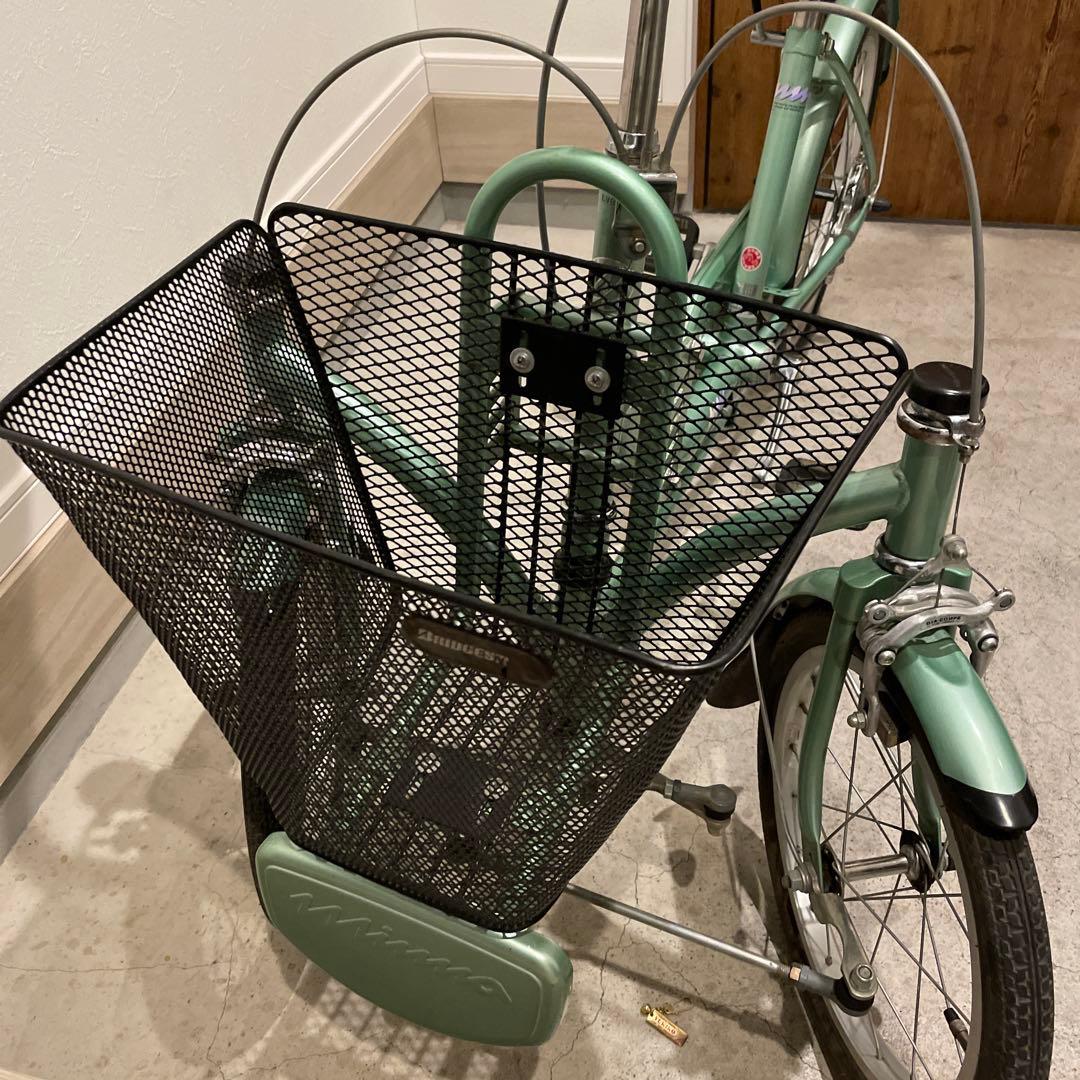 希少車◾️ブリヂストン ミンナ 前2輪後1輪 大人用3輪車 自転車　グリーン