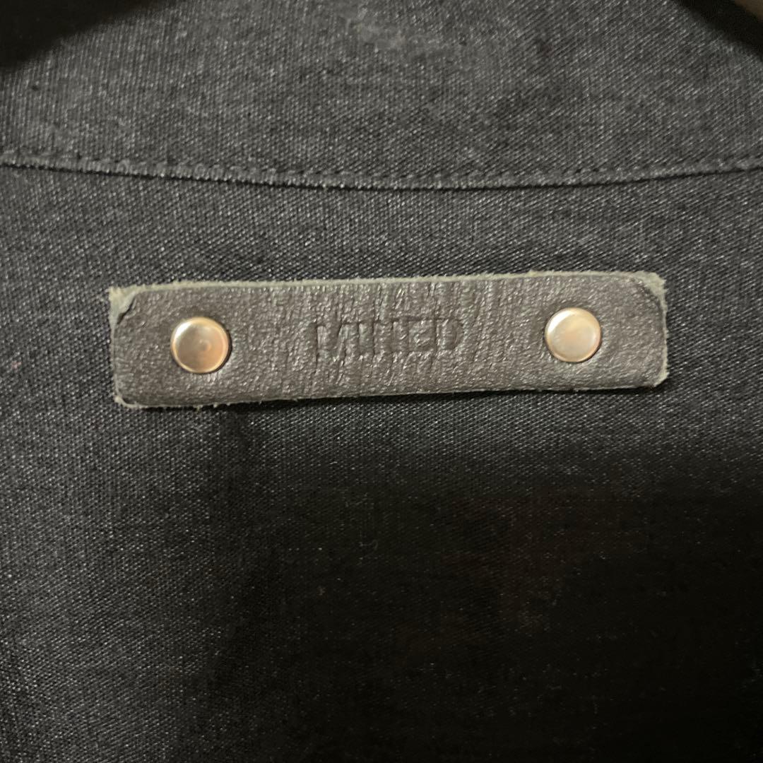 マインデニム　Chambray Open Coller L/S SHIRT 黒