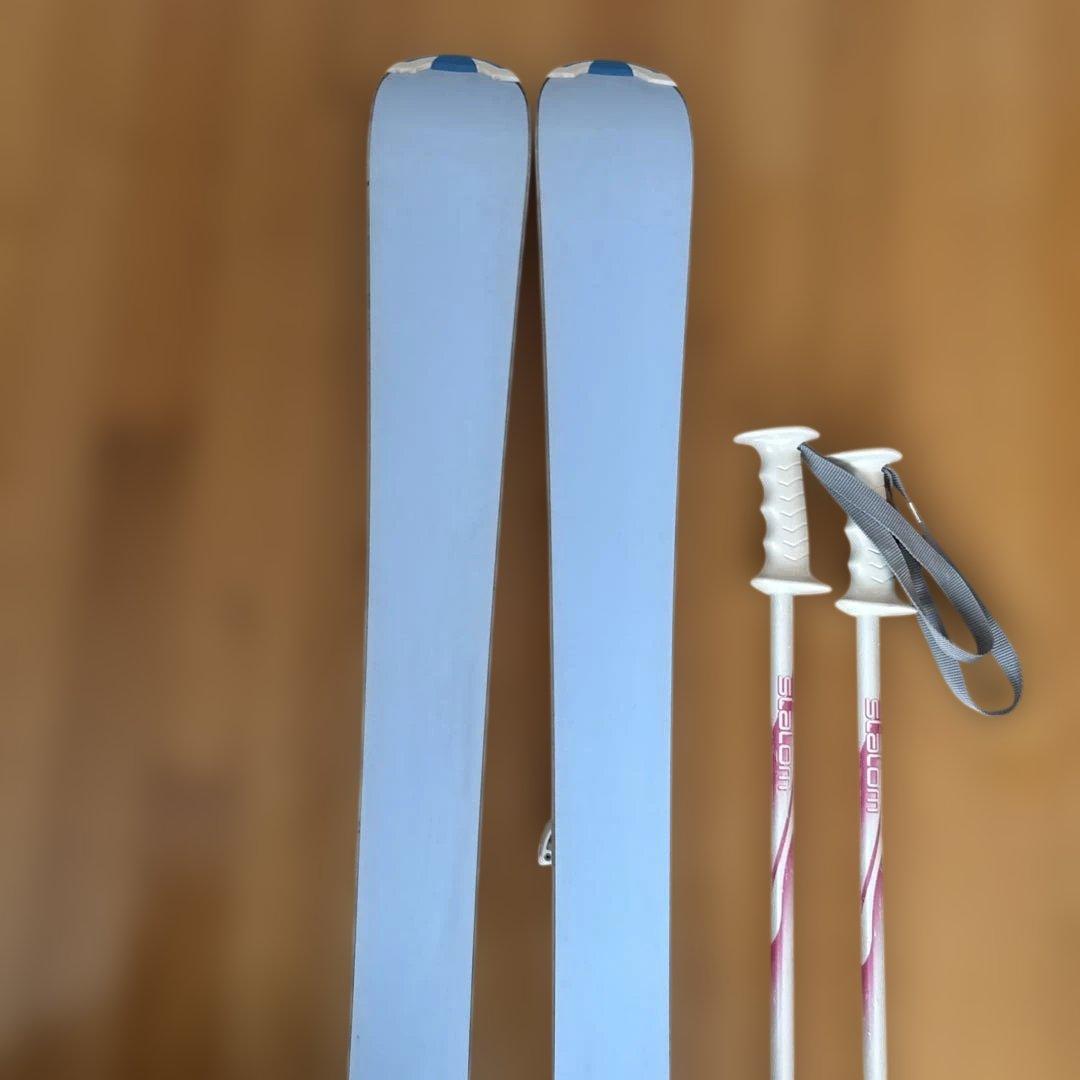 Pure Conscious スキー板とストックセット　120㎝