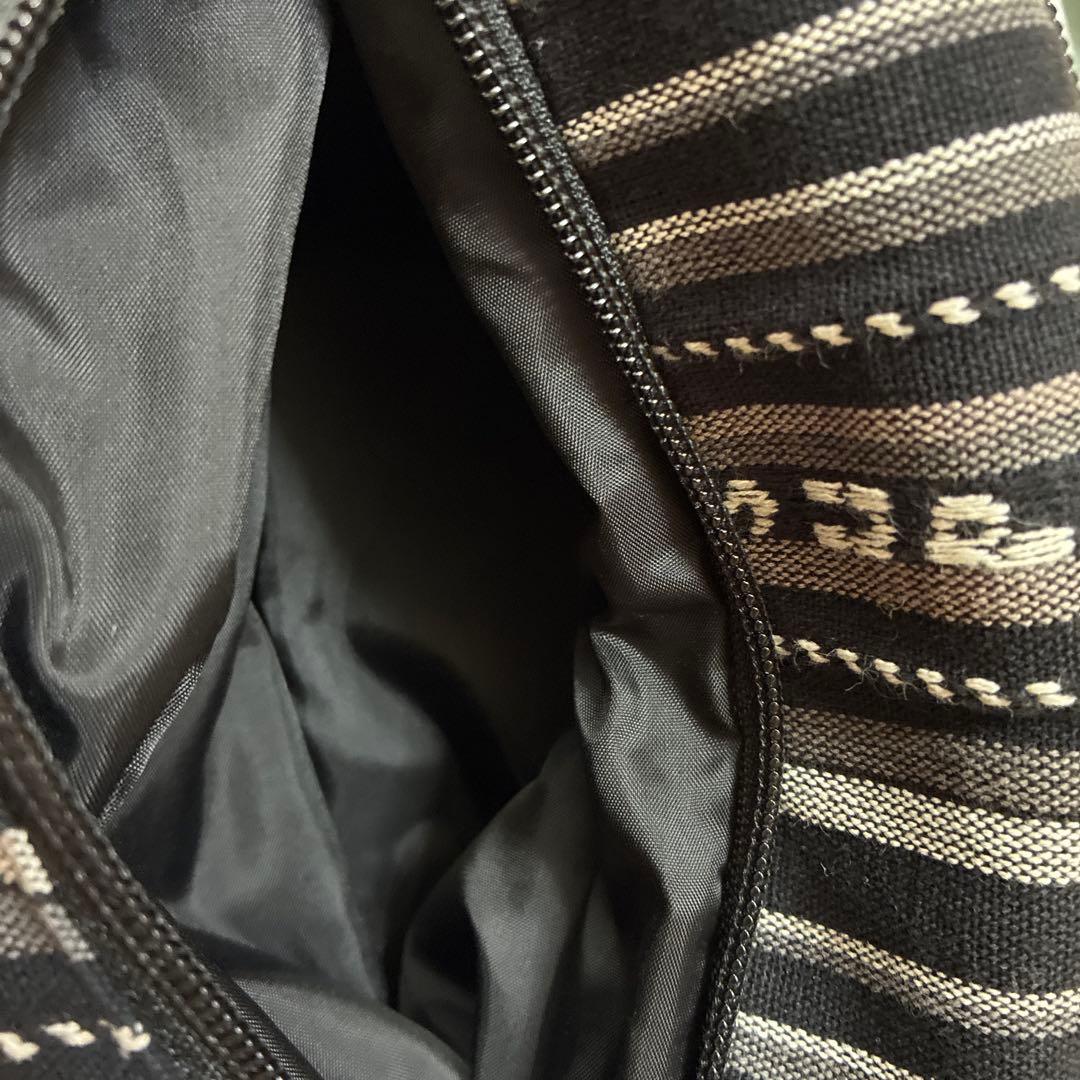 Supreme ボディバッグ ブラック・ストライプ