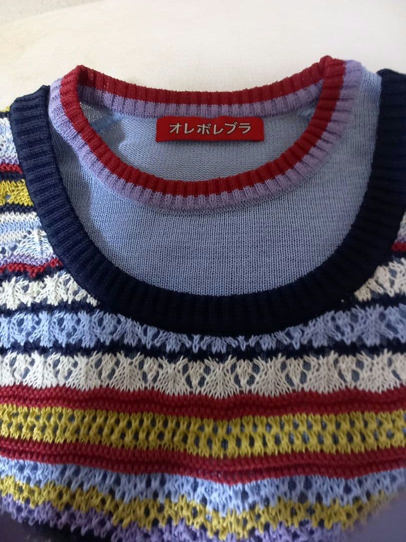 アルベロベロ　ブルー　綿 半袖