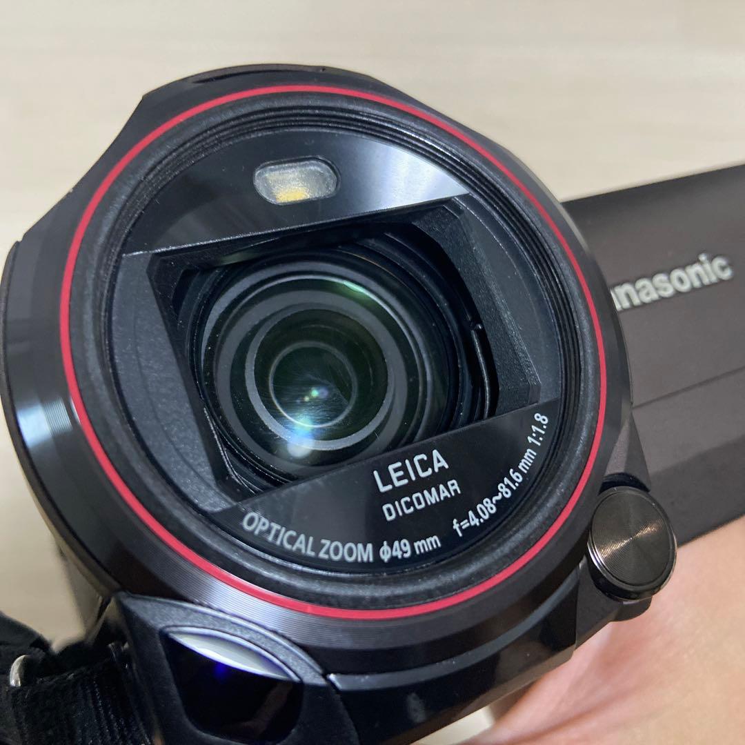 【美品】Panasonic VX992MS 4Kビデオカメラ 互換バッテリー付き