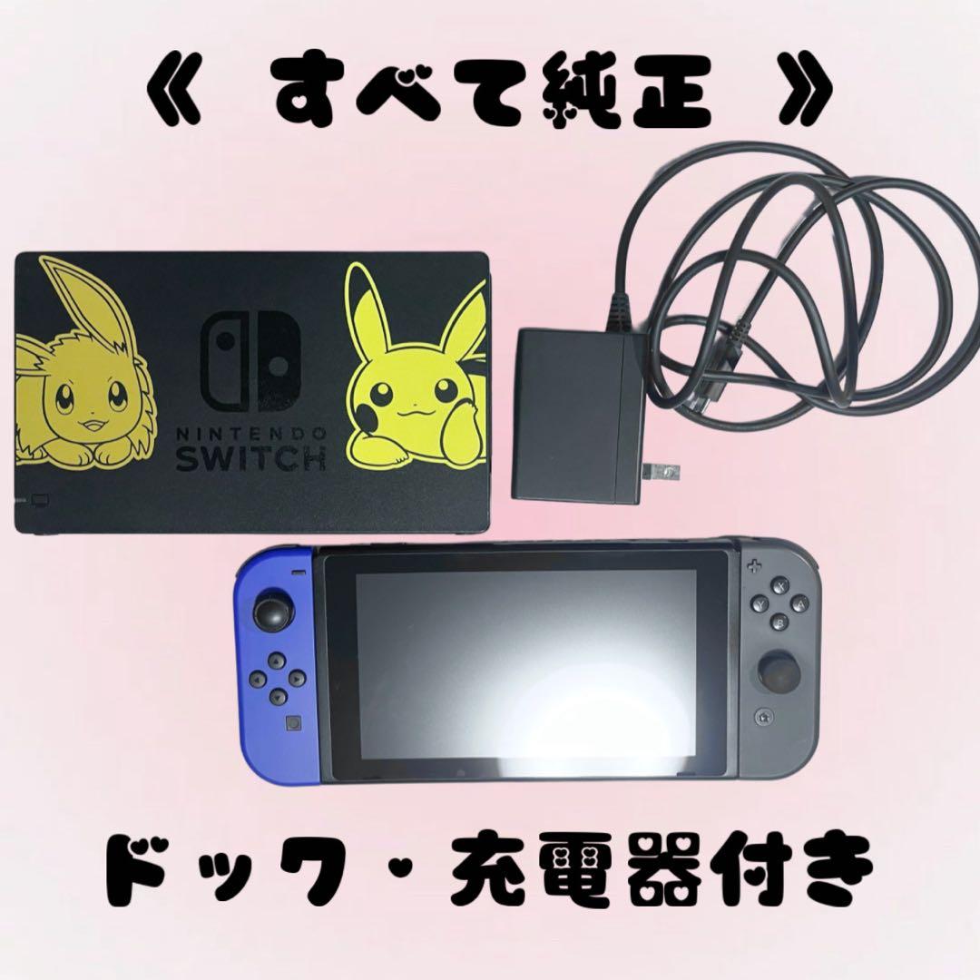 Nintendo Switch 本体(ドック・充電器付き)箱なし✦.*